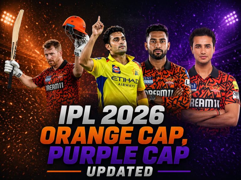 IPL 2026 orange cap, Purple cap updates!!