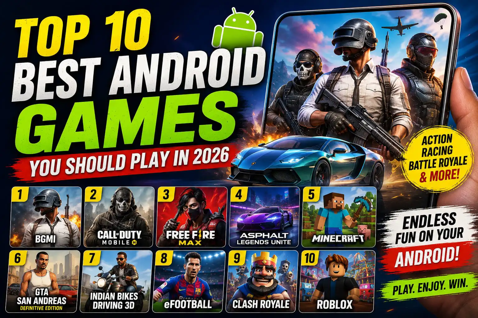 Top 10 Best Android Games You Should Play in 2026